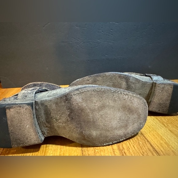 FRYE PHILLIP STUDDED HARNESS DISTRESSED BOOTS ANKLE LEATHER BIKER SIZE 8 1\2 B - Picture 10 of 14